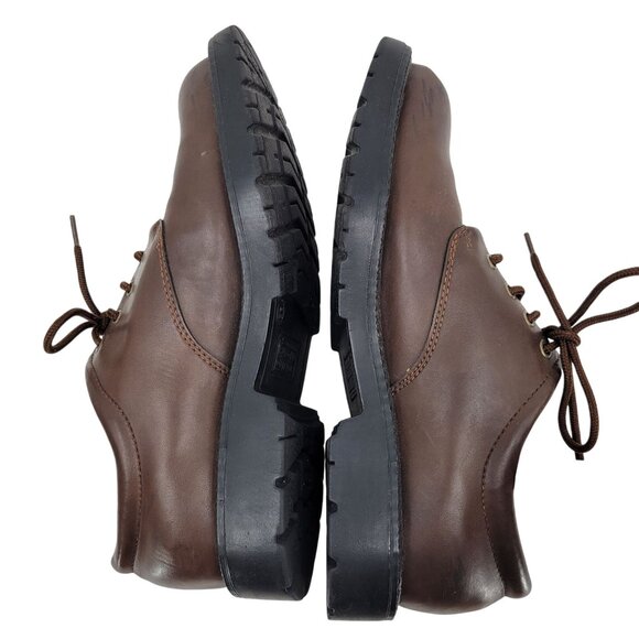 Rugged Outback Mens Size 8 Brown Lace-Up Synthetic Leather Shoes - Picture 6 of 9